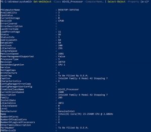 Windows PowerShell Technique: Get CPU Information – Information ...